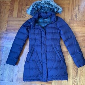 The North Face Women's down coat size XS - Eggplant color